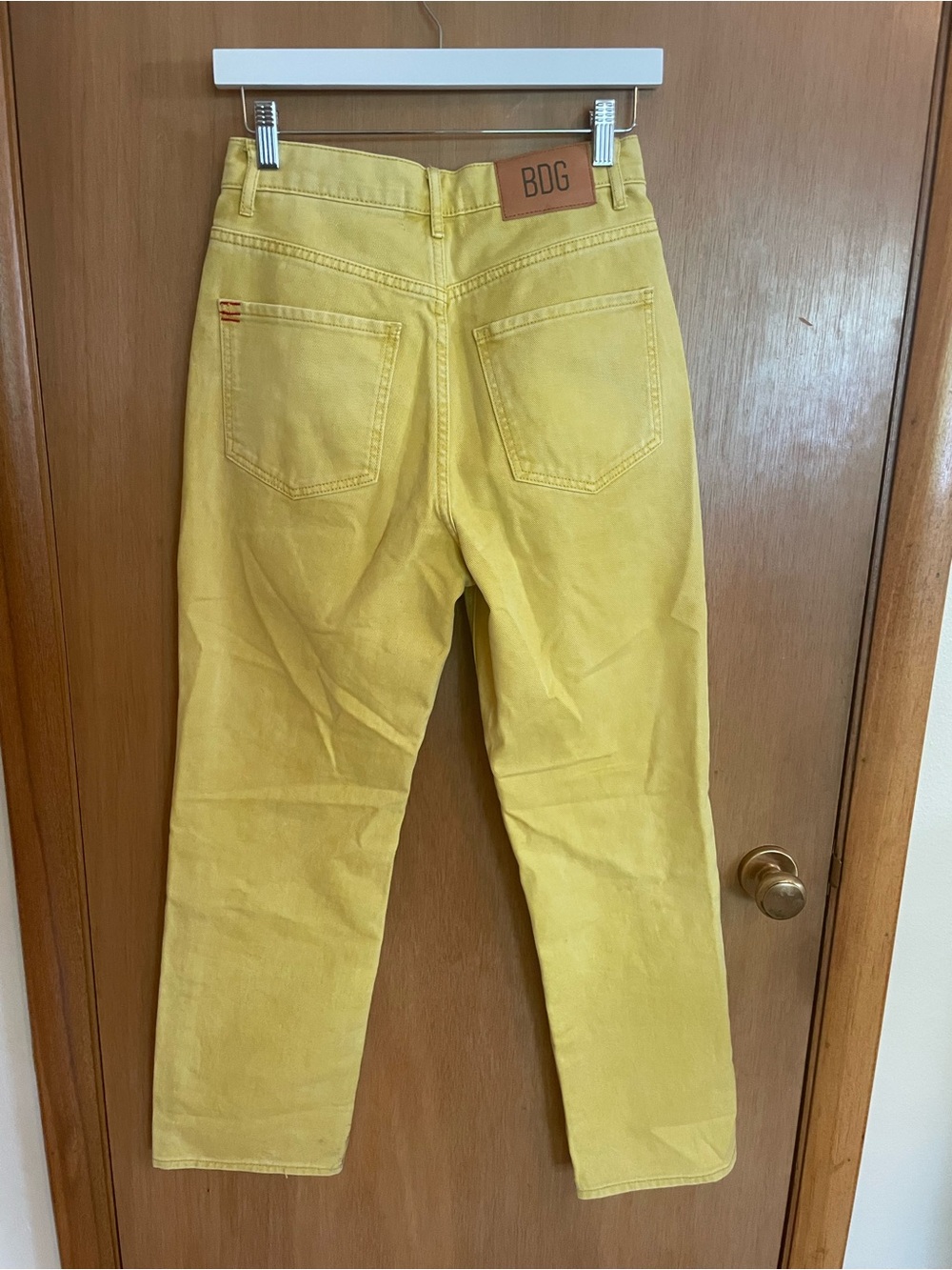 BDG Cowboy Jean Yellow Size 27 - Picture 6 of 7